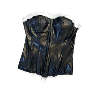 Corset ecocuero negro