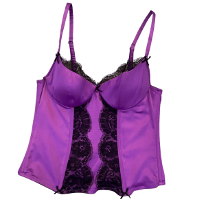 Bustier Morado con negro
