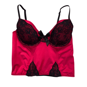 Bustier Satinado - Rojo