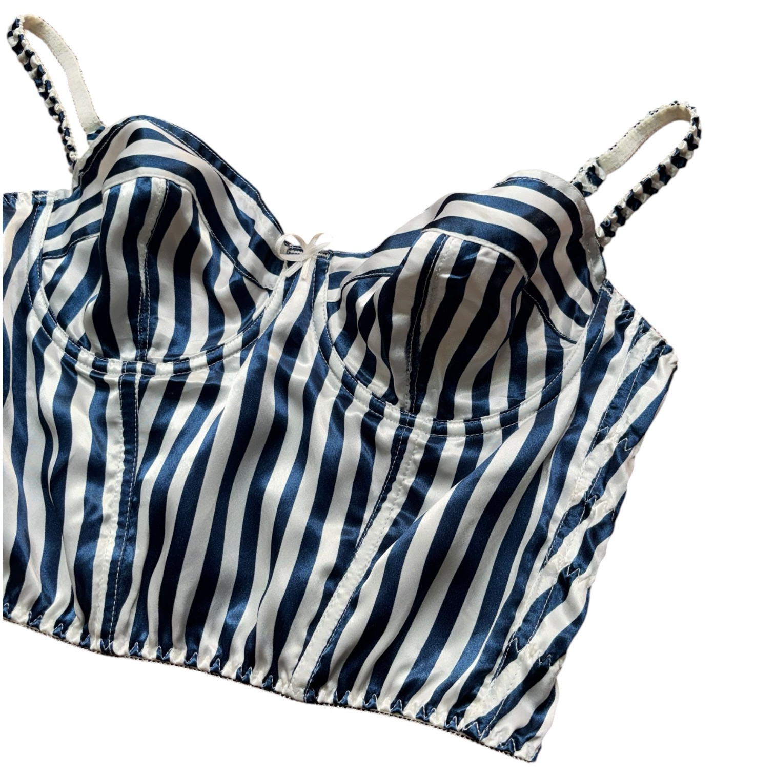 Corset a rayas satin - Imagen 2