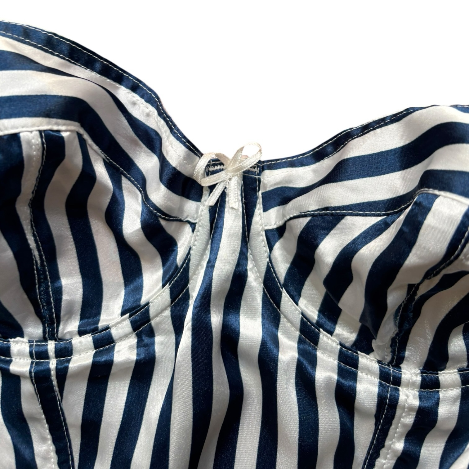 Corset a rayas satin - Imagen 4